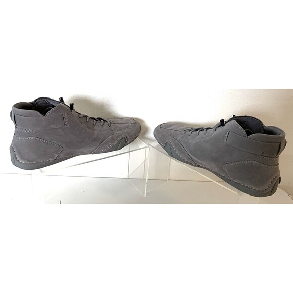 LDeck Italian Handmade Suede Luxury High top Sneakers Women 9M - Picture 2 of 8